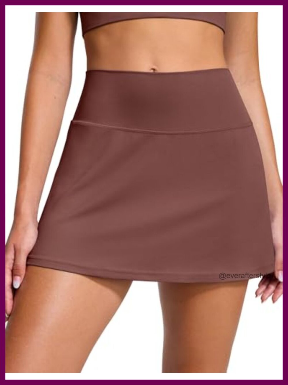 Tennis Skort with Pockets High Waisted Built-in Shorts Active Skirt